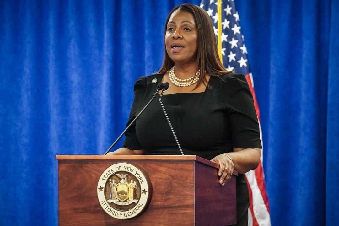 Letitia James live tweets daily interest charges on Trump’s $464m fraud ruling